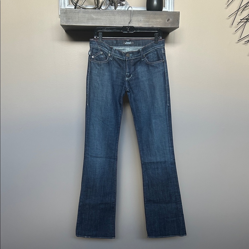 Rock & Republic Kasandra Bootcut Jeans Women's 27 Blue Stretch Denim